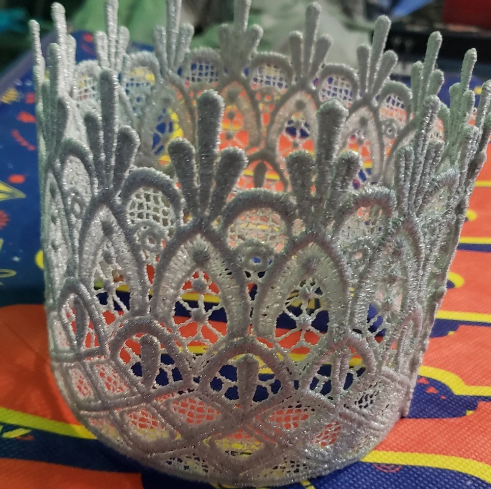 HANDMADE GLENDA'S CROWN (THE GOOD) WITCH WIZARD OF OZ Size 17inch children 2yr